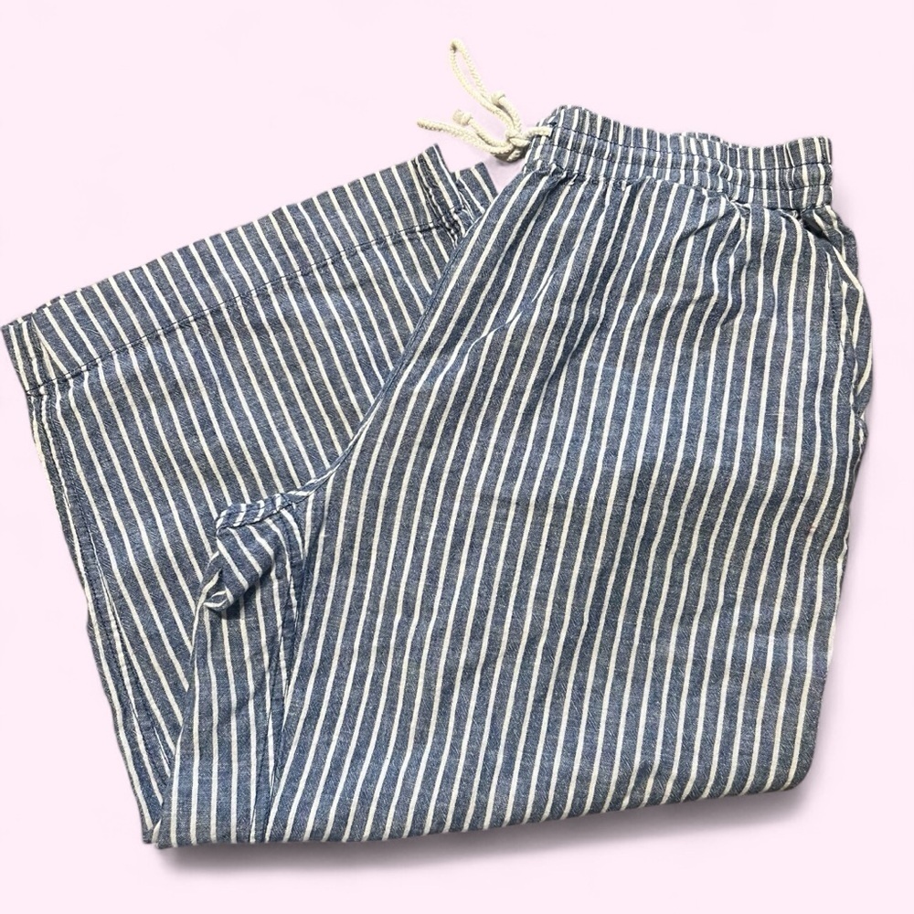 Beach Lunch Lounge pants Margot Linen striped beach pool casual resortwear - Picture 3 of 15